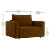 Beliss  Pull Out Sofa cum Bed  in Brown Colour