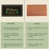 Luxe Home 100% Natural Coir Doormat Welcome to Our Home Print (71x45 cm)
