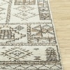 Jaipur Rugs Soft Geometric Jute Carpet Rug Grey 5x8 ft in Mocha And Cloud White