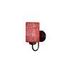 Gerall Maroon Natural Fiber Wall Light