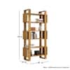 Hexa Engineered Wood Bookshelf Multipurpose Storage Rack in Giant Wood and Frosty White