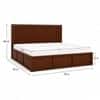 Nivaan Solid Wood Compact King Bed Box Storage Provincial Teak Finish Mattress 72 x 72 Inches
