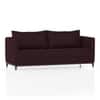 Florence Premium 3 Seater Fabric Sofa in Deep Plum Velvet Colour