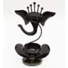 Desert Art Metal Handpainted Black Ganesha Tealight Holder