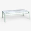 Dastoori Stainless Steel Outdoor Coffee Table in Beige Colour
