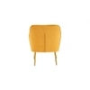 Ellie Solid Wood Accent Chair in Yellow Colour