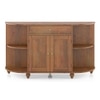 Ramore Sideboard in Amber Walnut Finish With Metal Channel