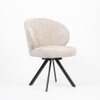 Cotton Vershe Dining Chair with Metal