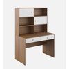 Albert Study Table Exotic Teak & Frosty White
