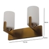Eliante Modern Wall Lights Mild Steel & Glass Material Antique & White Finish