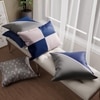 Stoa Paris Cushion Covers, Digital Printed Pillow Covers Set of 5, Throw Cushion Covers for Bed, Sofa - Mystique Blue