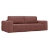 Riyab 3 Seater Fold Out Sofa Cum Bed In Pink Colour
