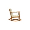 Silzar Solid Wood Lounge Chair In Biege Colour