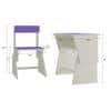 Utopia Extendable Toddler Study Desk and Chair Set in Lavender Purple Colour