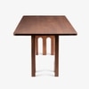Akaar Solid Wood Six Seater Dining Table in Brown Colour