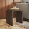 Quinn Solid Wood Side Table In Danish Walnut