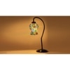 Multicolor Mosaic Glass Curvy Table lamp with Iron Base (EN19)