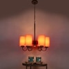 Devansh Black Wall Mounted Lamp With Beige Jute Shade