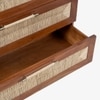 Abacus Solid Wood Chest of Drawers in Brown Colour