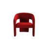 Ashley Velvet Accent Chair in Red Colour