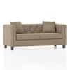 Windsor Premium 2 Seater Fabric Sofa in Biscuit Velvet Colour