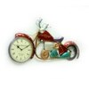 Metal  Decorative Handpainted 10''  Bike Wall Clock In Red Color By Craft Tree