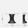Sleek Metal Console Table in Black Colour