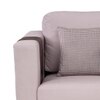 Rubik 3 Seater L Shape Fabric Sofa in Smokey Taupe Colour