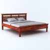 Miraya Solid Wood King Size Non Storage Bed In Honey Finish