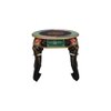 Finnian Solid Wood Hand painted End Table In Multicolour