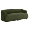 Morgen Boucle Fabric 3 Seater Sofa In Olive Green