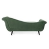 Kabera Velvet Chaise Launger in Green Colour