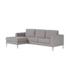 Modernelegance Wood Right Aligned 3-Seater With Upholstery Non Storage Sofa In Grey Colour