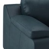 Trissino 3 Seater Luxury Italian Leather Sofa In Aegean Sea