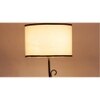 Cloeva Multicolour Fabric Floor Lamp with Black Iron Base