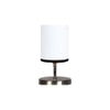 white & black cotton table lamp with Steel Base -46