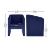 Shuntina Accent Velvet Chair in Navy Blue Colour