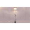 Adelaide Multicolour Fabric Floor Lamp with Black Iron Base