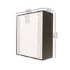 Nextstep 2 Door Floor Shoe Rack Black And White