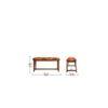 Aegiale Solid Wood Bench In Provincial Teak Finish