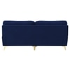 Osbert Velvet 3 Seater Sofa in Navy blue Color