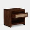 Suraj Solid  Wood  One Drawer Bedside  In Tubbeco Teak Finish