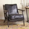 Cortez Solid Wood Relax Chair in Rustic Black