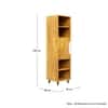 Hexa Engineered Wood Bookshelf Multipurpose Storage Rack in Giant Wood Colour