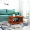 Arushi Rectangular Solid Wood Coffee Table In Honey Finish