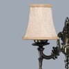 Devansh Gold Antique Wall Mounted Lamp With Beige Jute Shade