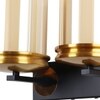 Eliante Modern Wall Lights Mild Steel & Glass Material Antique, Brown & Champaign Finish