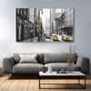The Castle Decor Abstract Retro City Wall Art Set of 5 27x48 Inch
