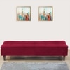 Palermo 3 Seater Sofa Cum Bed In Maroon Colour