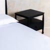 Archie Spindle Solid Wood King Non Storage Bed in Black Colour